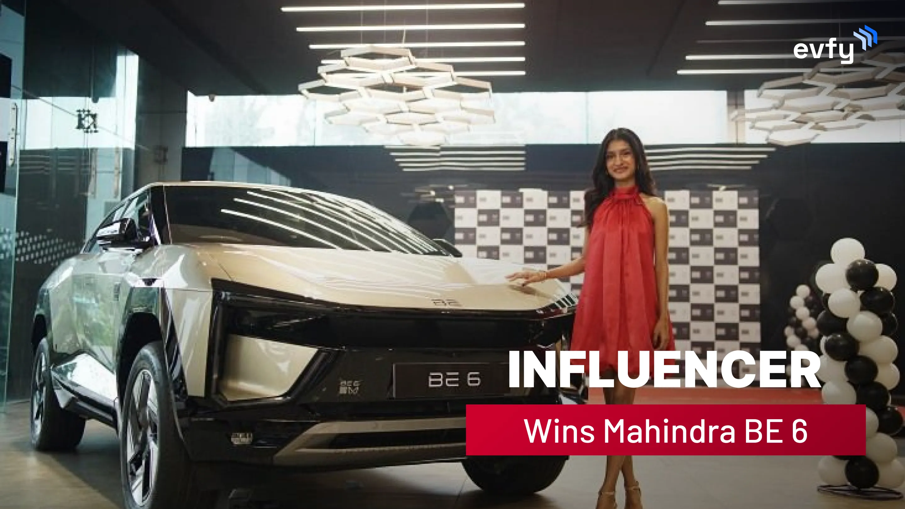 Girl Influencer wins BGMI-Branded Mahindra BE6 Electric SUV
